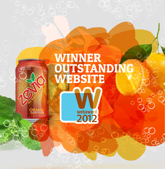 Zevia Website Design Award