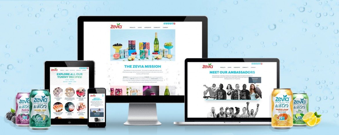 Zevia Responsive Website Design