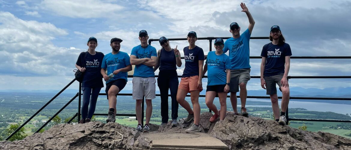 Hark team members on Mount Philo summit