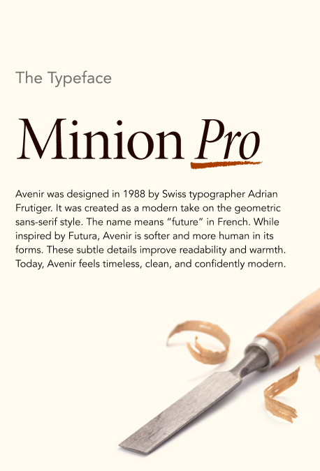 Minion Pro typeface