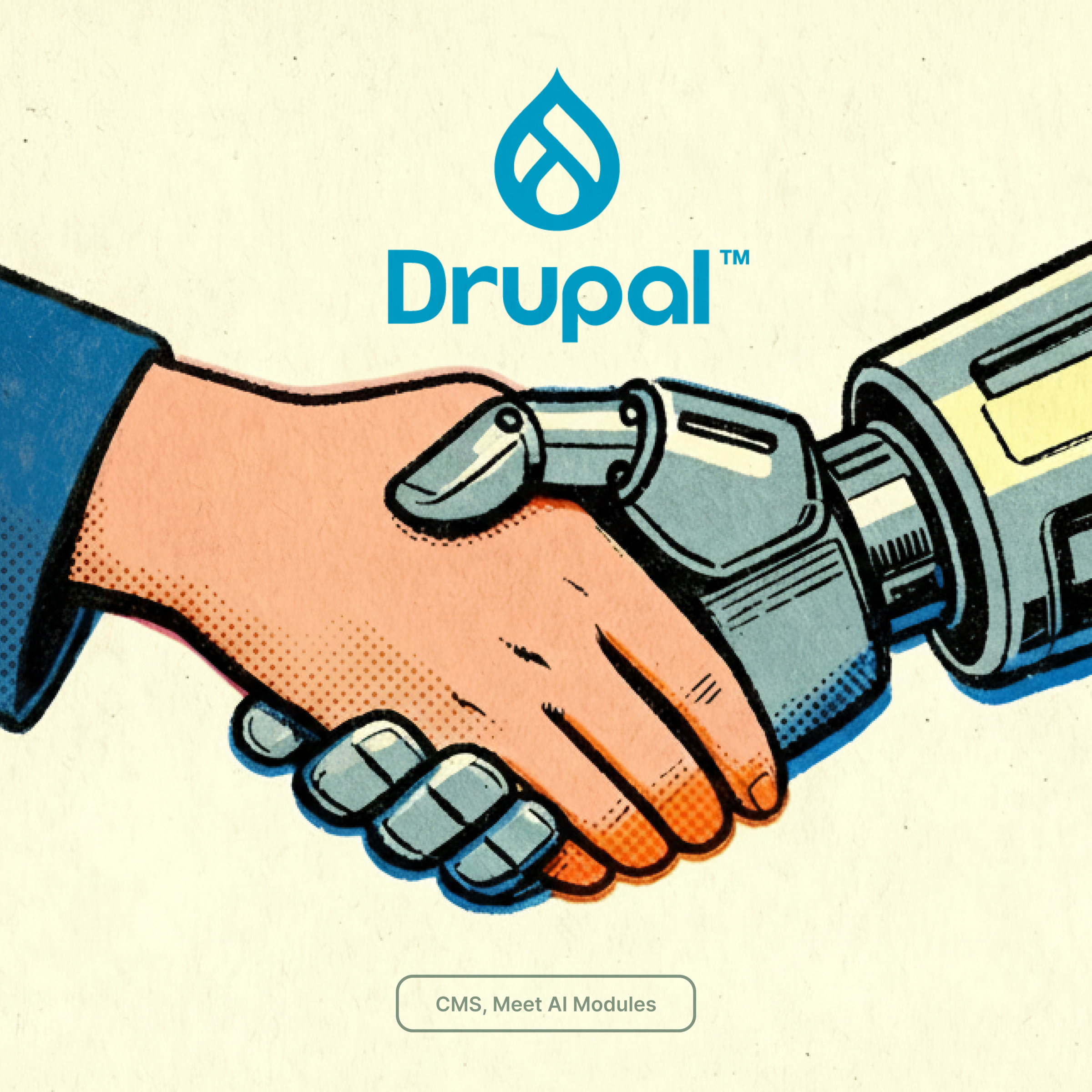 Human & Robot shaking hands